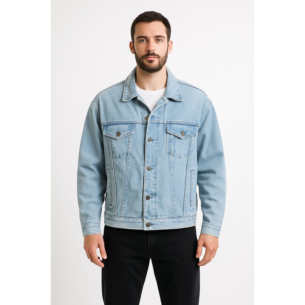 Vintage GAP Denim Jacket XL Made in USA Light Wash 80s–90s Trucker 8os/90s